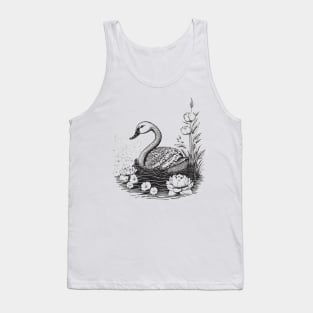 Beautiful Swan Tank Top